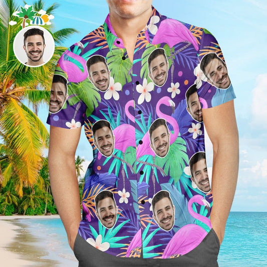 Custom Face Hawaiian Shirt All Over Print Unisex Shirt Vibe Summer Tropical