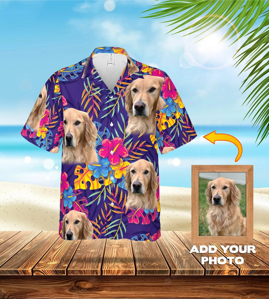 Custom Face Hawaiian Shirt All Over Print Unisex Shirt Vibe Summer Tropical