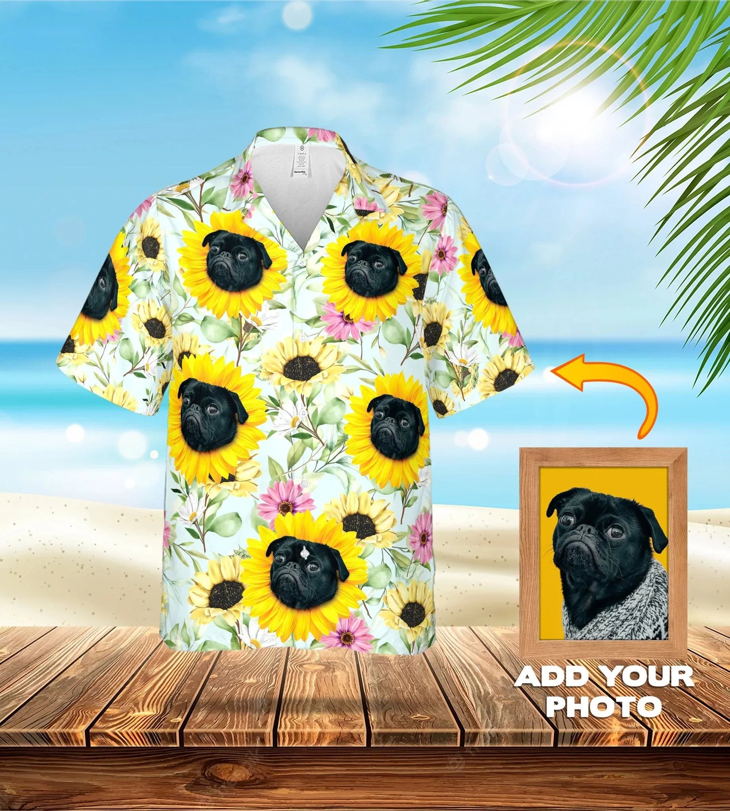 Custom Face Hawaiian Shirt All Over Print Unisex Shirt Vibe Summer Tropical