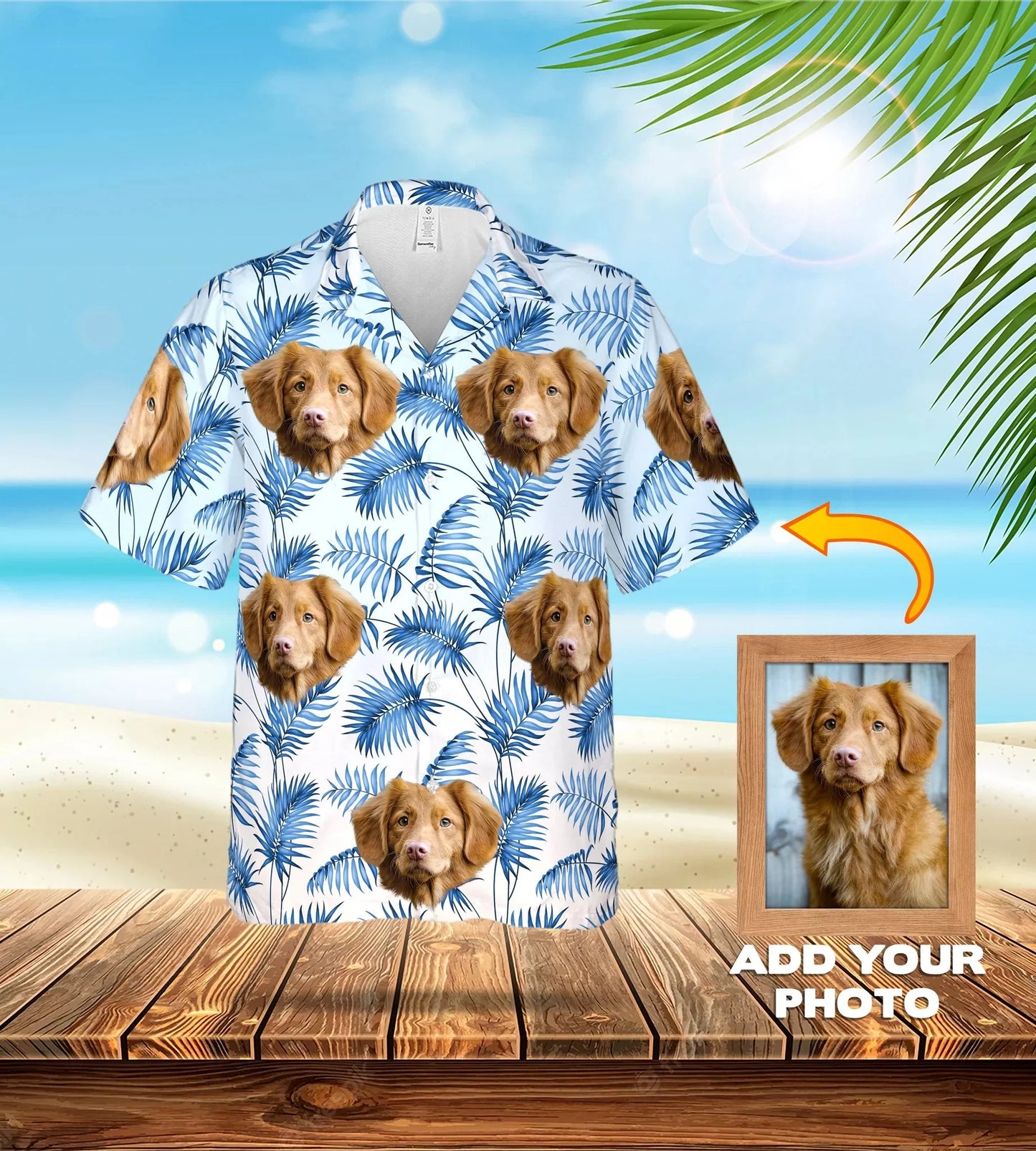 Custom Face Hawaiian Shirt All Over Print Unisex Shirt Vibe Summer Tropical