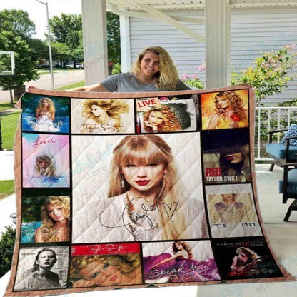 Swifties Inspired Blanket Quilt | Taylor Fans Gift | Taylor Room Decor | Swifties Gifts 1705TLB27