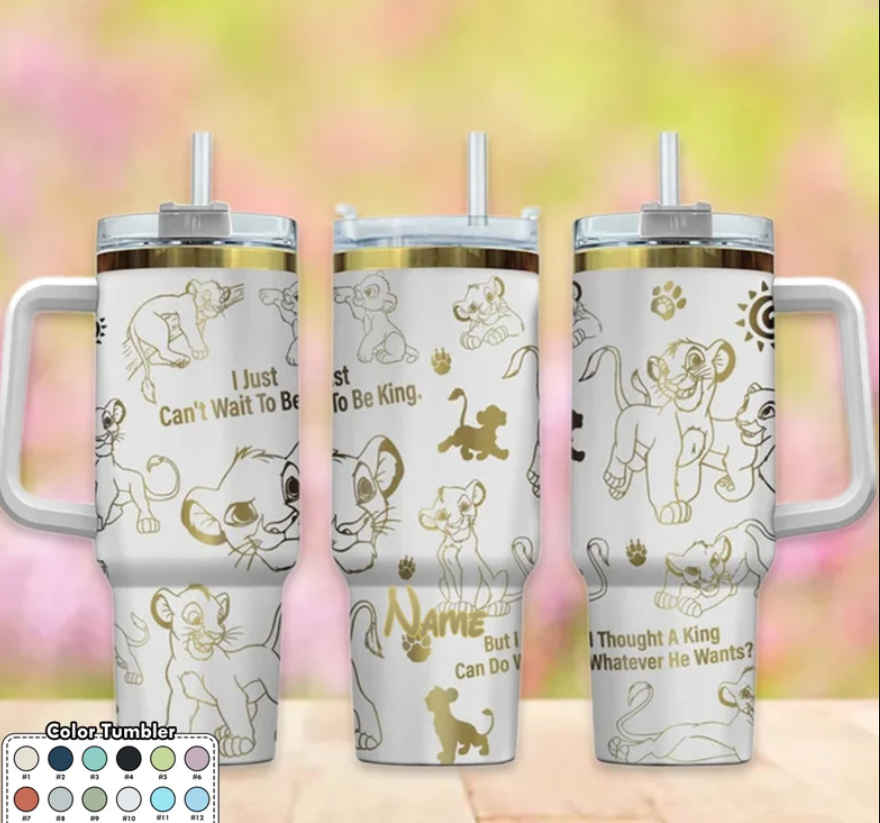 Lion Characters Custom Name Tumbler- 406TTBT139