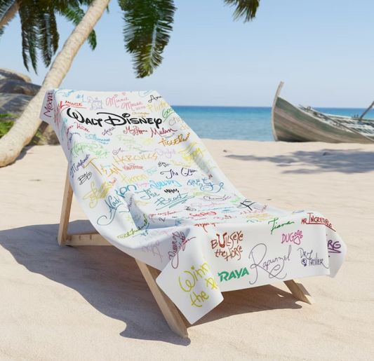 Disney Characters Signatures Beach Towel - 406TTBT163