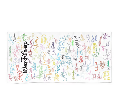 Disney Characters Signatures Beach Towel - 406TTBT163