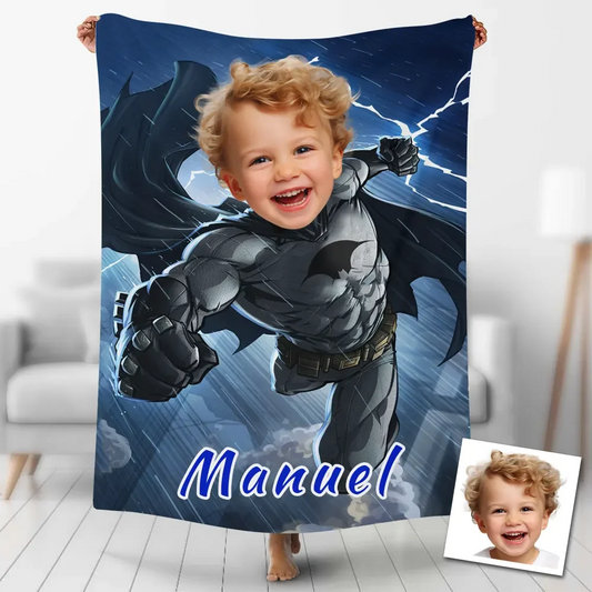 Batman Custom Face/Name Blanket 23B8