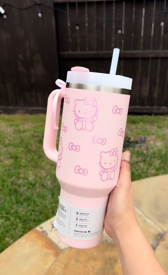 Kitty 40 oz Tumbler HKT26