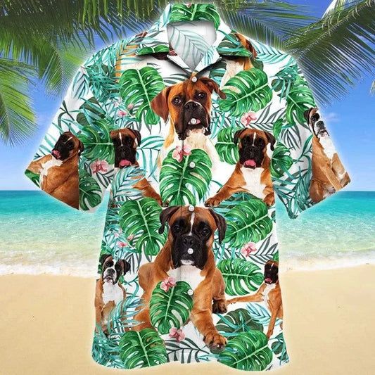 Custom Face Hawaiian Shirt All Over Print Unisex Shirt Tropical Plant Summer Beach Palm Tree Pattern