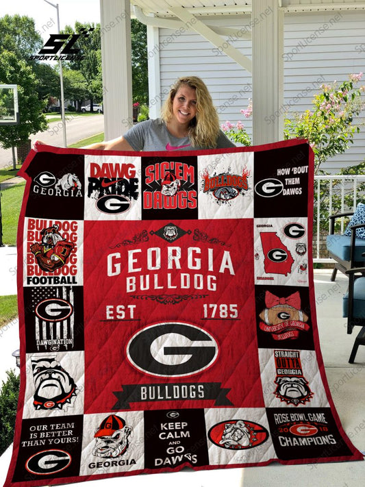 NC Bulldogs Blanket And Quilt Gift For Fans 2607Bull5