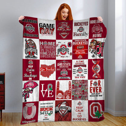 NC Ohio State Buckeyes Blanket Gift For Fans