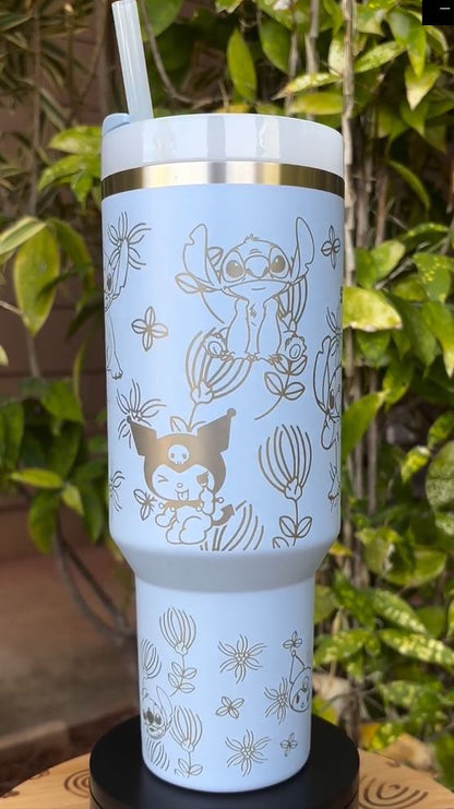 Stitch Cartoon 40oz Tumbler  - Perfect For Fan Disney 40oz Tumbler 1505TLS11