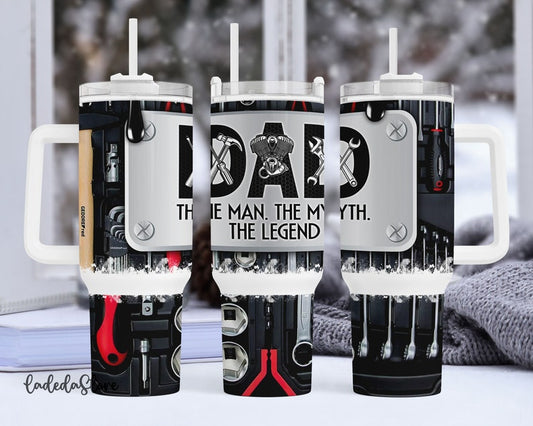 Dad Fist Bump Kids Names Father's Day Gift Tumbler 2305HMW2