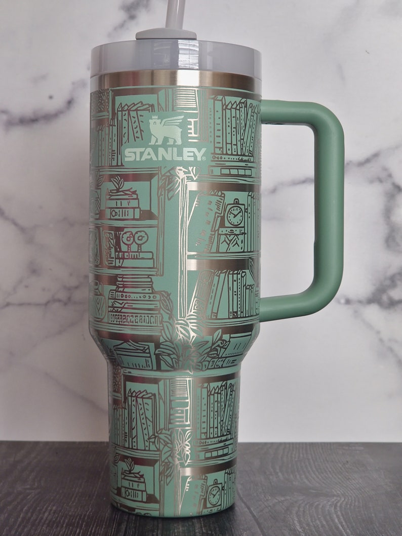 Library Bookshelf Authentic Stanley Travel Quencher 40oz Tumbler 2005ACT7