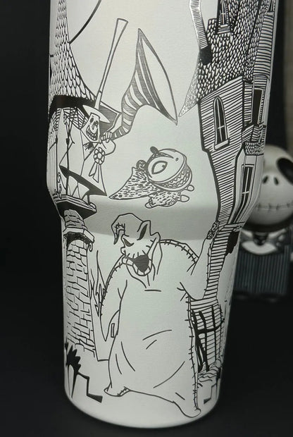 Etched Nightmare Before 40oz Tumbler - TW92