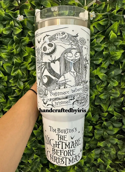 Halloween Horror Characters Themed Print 40oz Tumbler - TW91