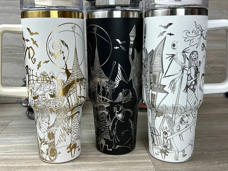 Etched Nightmare Before 40oz Tumbler - TW92