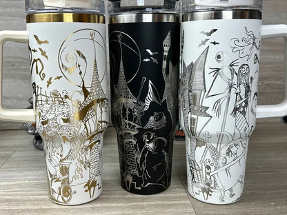 Etched Nightmare Before 40oz Tumbler - TW92