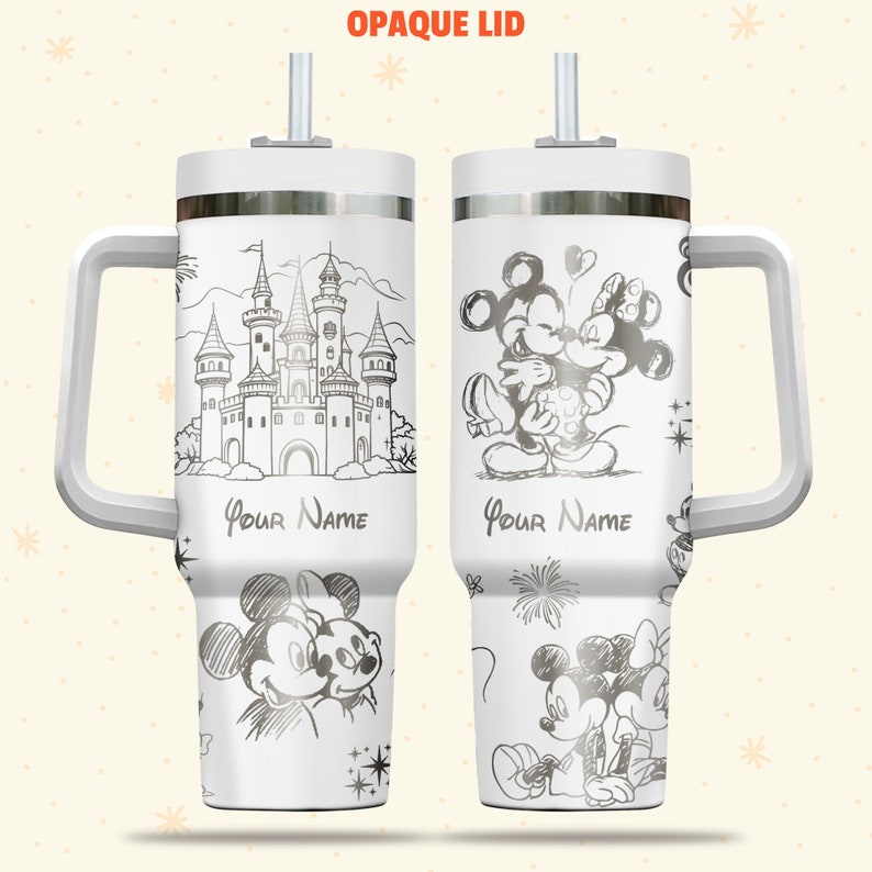 Custom Name Disney Mickey & Minnie Couple Tumbler 40 Oz Tumbler 2705TW23