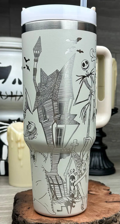 Etched Nightmare Before 40oz Tumbler - TW92