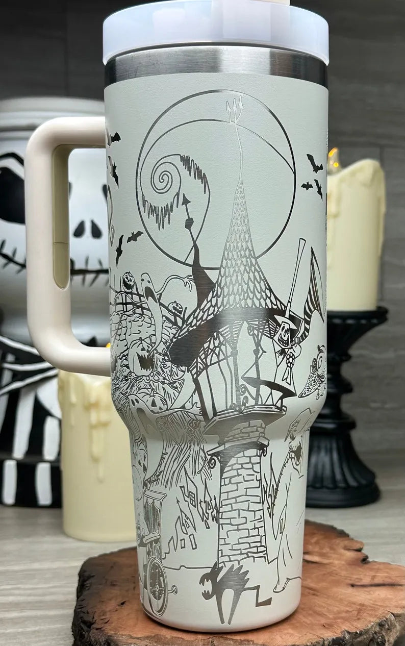 Etched Nightmare Before 40oz Tumbler - TW92