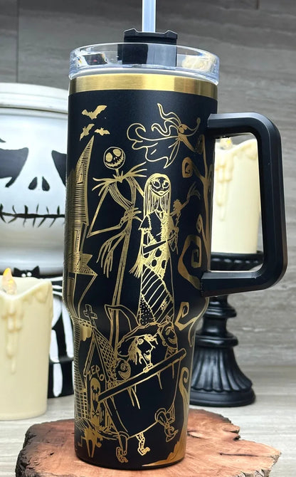 Etched Nightmare Before 40oz Tumbler - TW92