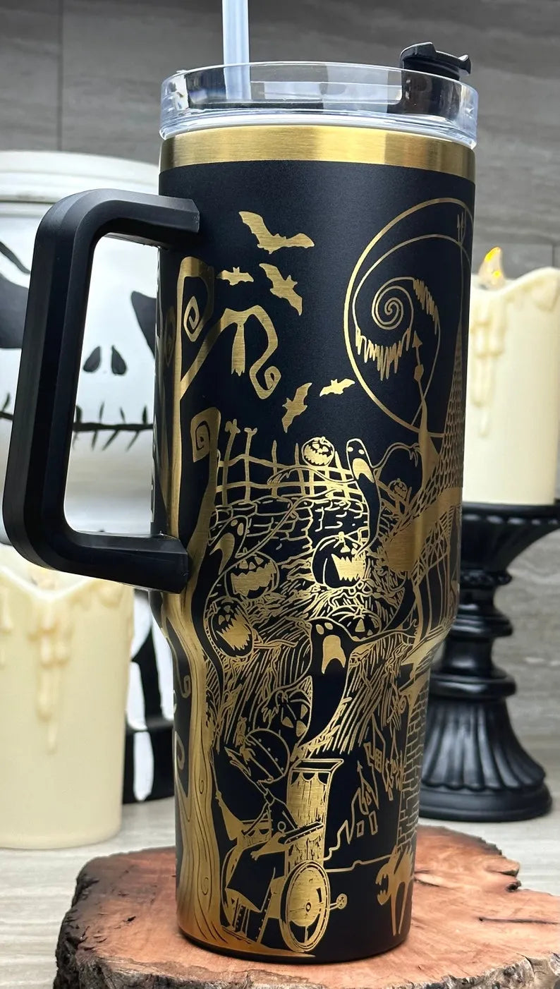 Etched Nightmare Before 40oz Tumbler - TW92