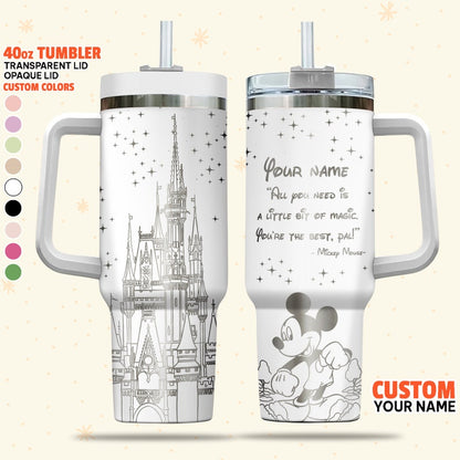 Custom Name Disney Favourite Character Quotes 40oz Tumbler 2005ACT2