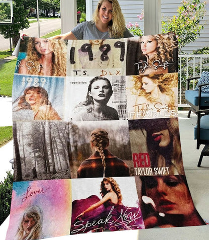 Swifties Inspired Blanket Quilt | Taylor Fans Gift | Taylor Room Decor | Swifties Gifts 1705TLB12