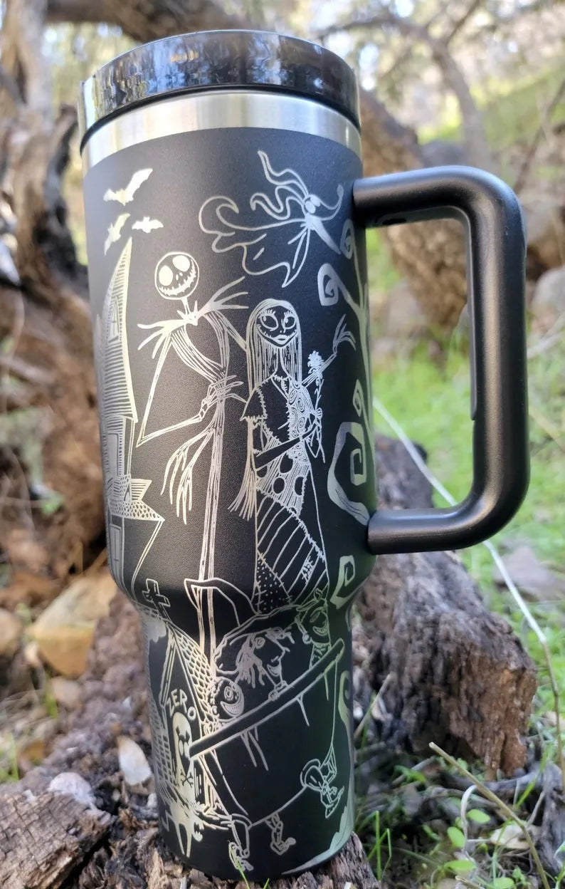 Etched Nightmare Before 40oz Tumbler - TW92