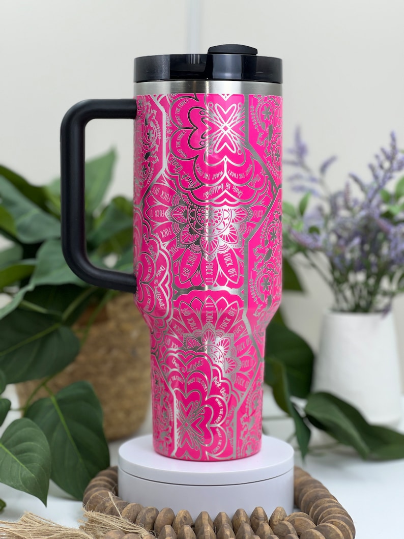 Cuss Word Mandala FCK 40 oz NewGen Tumbler - Perfect Gift For Fans