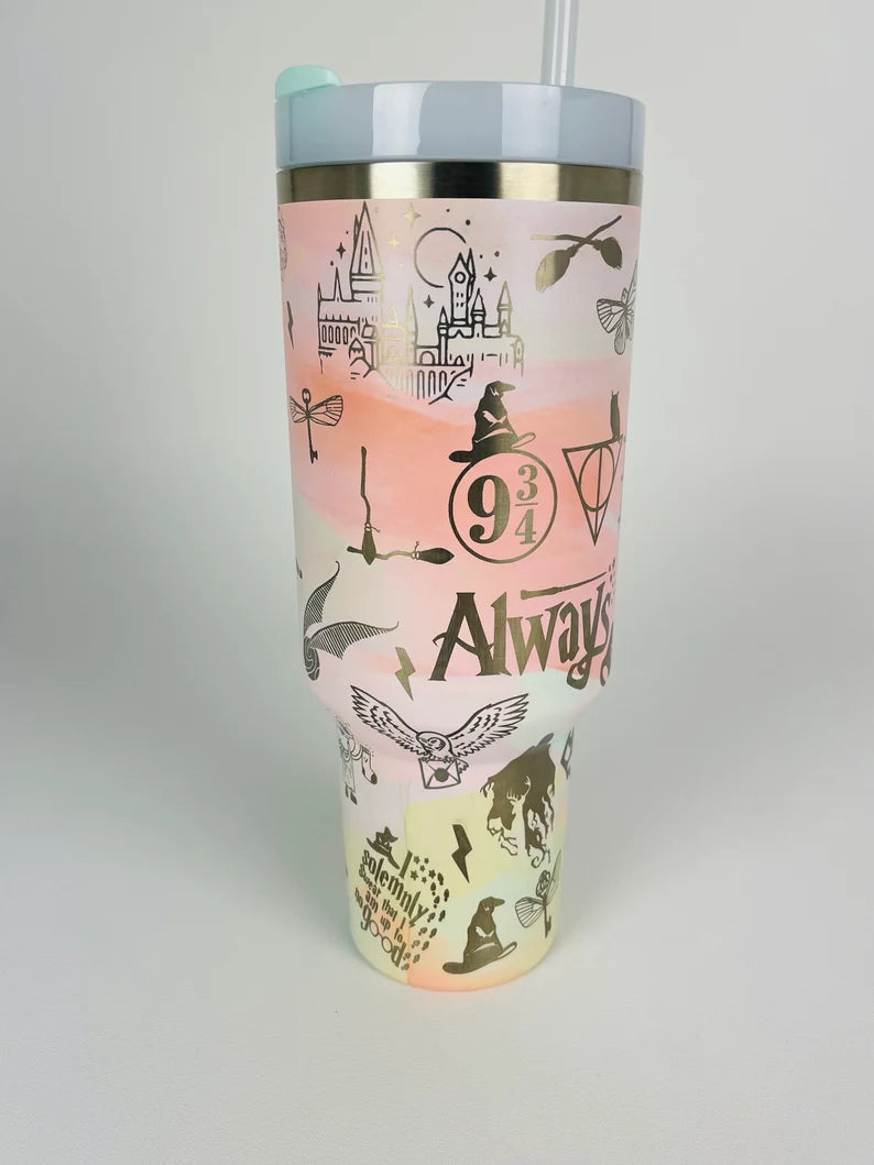 Wizards and Wands Rainbow Tumbler Gift 40 oz 1105HRP5