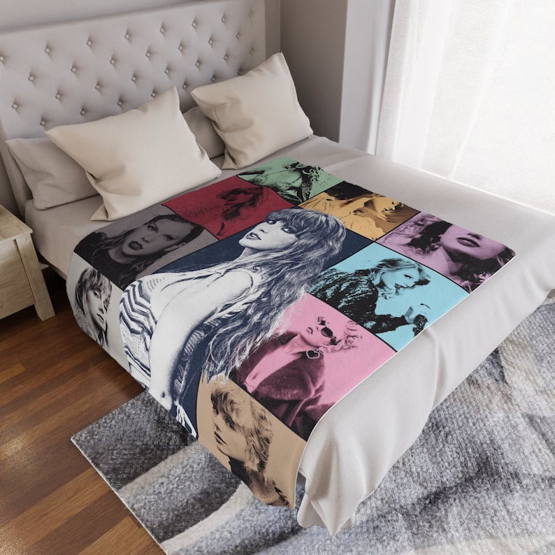 Swifties Inspired Blanket Quilt | Taylor Fans Gift | Taylor Room Decor | Swifties Gifts 1705TLB4