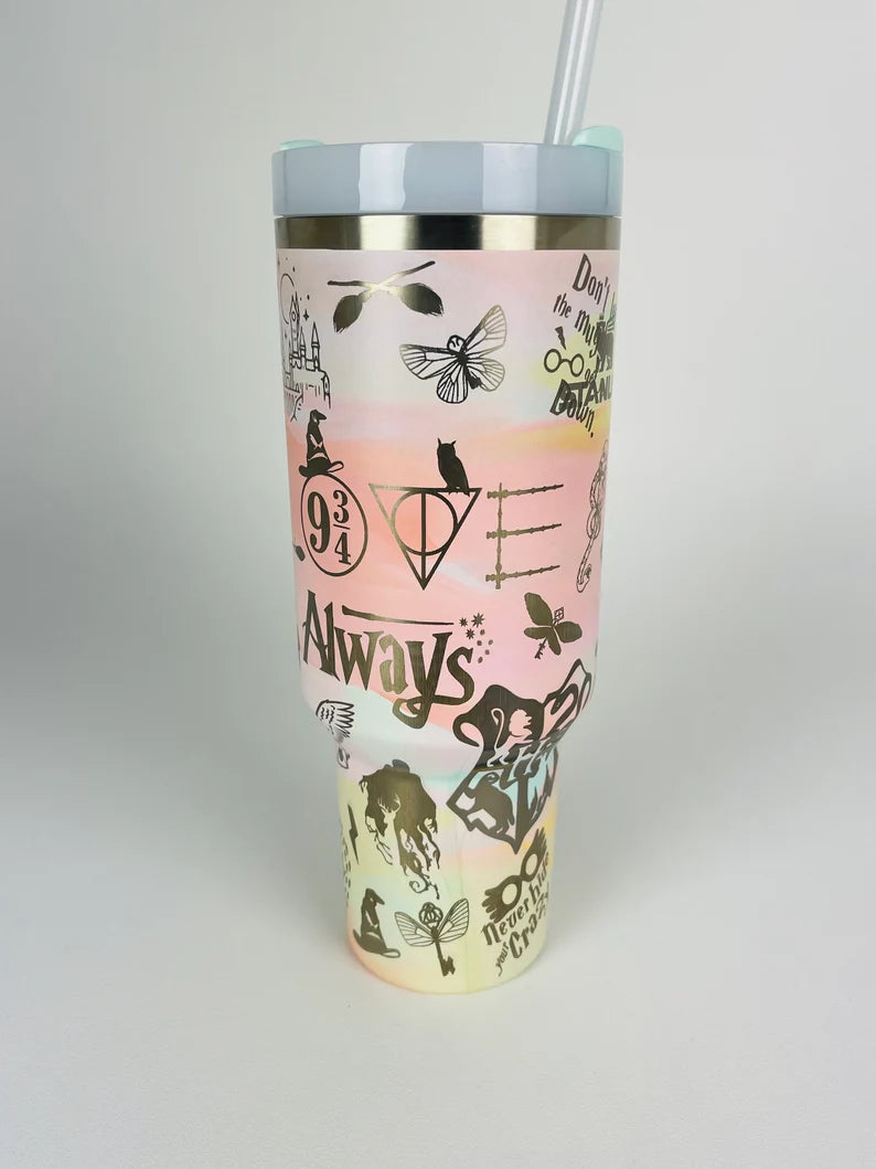 Wizards and Wands Rainbow Tumbler Gift 40 oz 1105HRP5