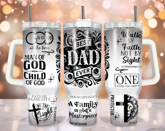 Dad Fist Bump Kids Names Father's Day Gift Tumbler 2305HMW6