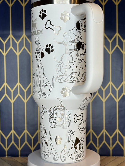 101 Dalmatians Themed Laser Engraved 40oz Tumbler 27TWM1 - Fan Disney