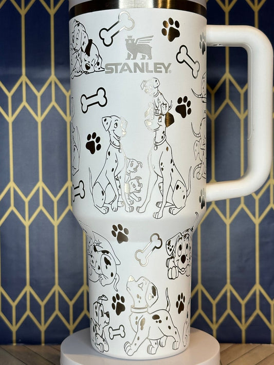 101 Dalmatians Themed Laser Engraved 40oz Tumbler 27TWM1 - Fan Disney