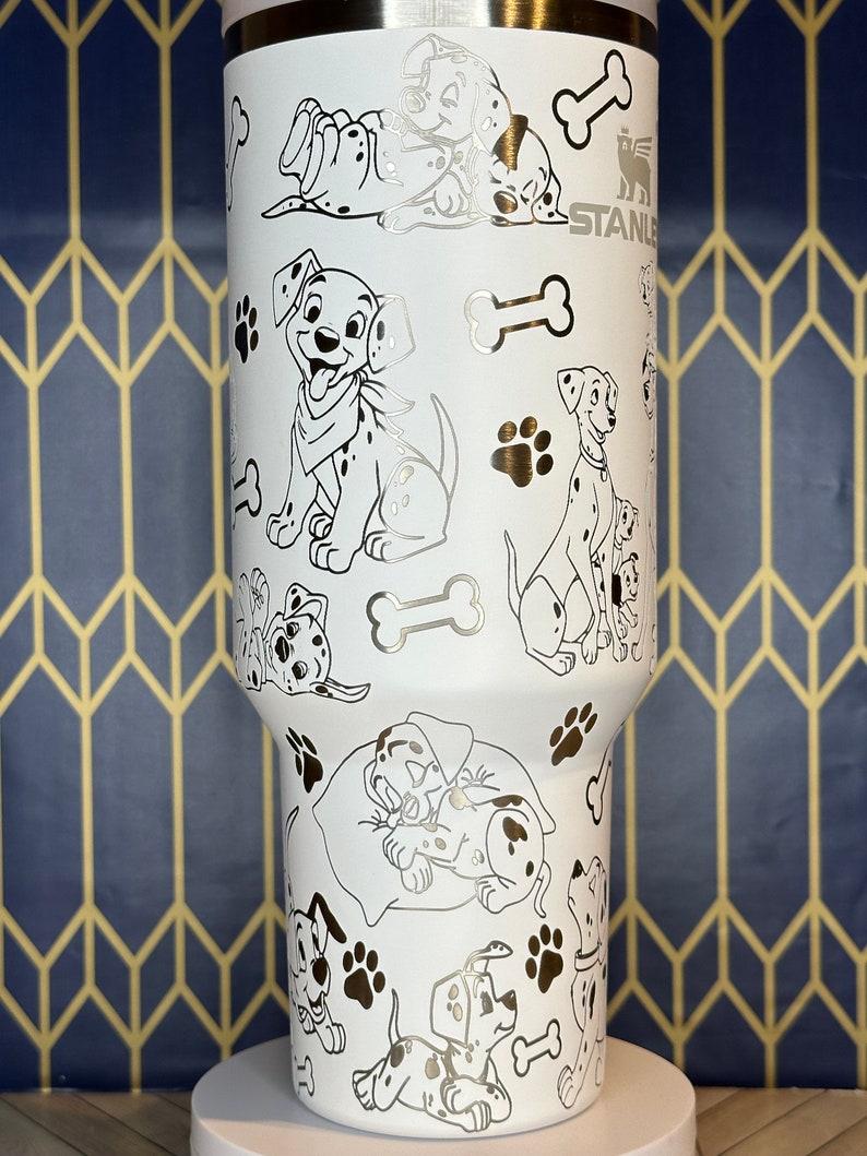 101 Dalmatians Themed Laser Engraved 40oz Tumbler 27TWM1 - Fan Disney