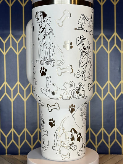 101 Dalmatians Themed Laser Engraved 40oz Tumbler 27TWM1 - Fan Disney