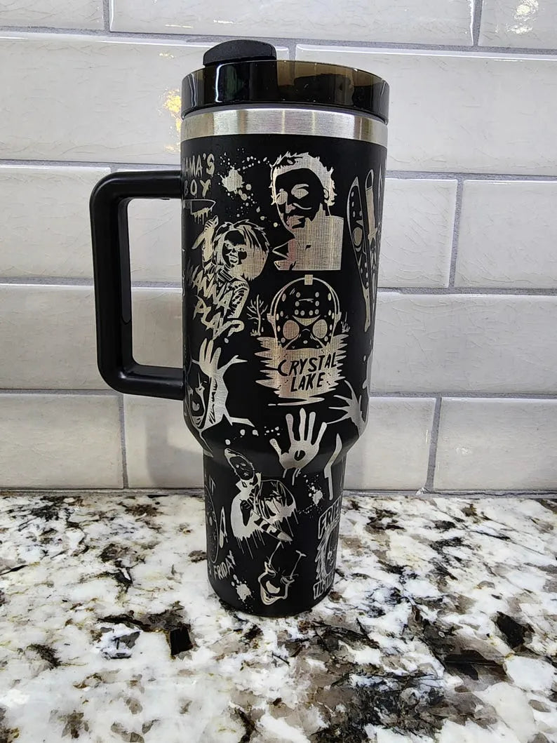 Halloween Horror Characters Themed 40oz Tumbler - TW90