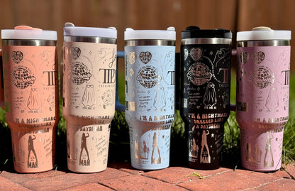 40 Oz Swiftie TTPD Tumbler TW16 - Perfect Gift For Fans