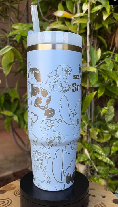 Stitch Cartoon 40oz Tumbler  - Perfect For Fan Disney 40oz Tumbler 1505TLS12