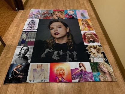 Swifties Inspired Blanket Quilt | Taylor Fans Gift | Taylor Room Decor | Swifties Gifts 1705TLB39