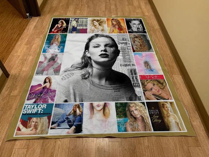 Swifties Inspired Blanket Quilt | Taylor Fans Gift | Taylor Room Decor | Swifties Gifts 1705TLB38