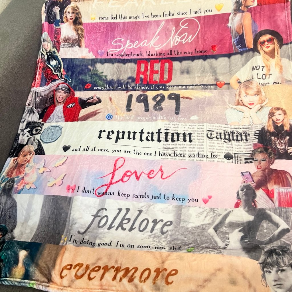 Swifties Inspired Blanket Quilt | Taylor Fans Gift | Taylor Room Decor | Swifties Gifts 1705TLB16