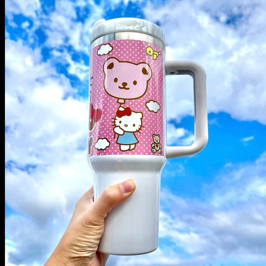 Sanrio Kitty 40oz Tumbler  - Perfect For Fan 40oz Tumbler 1505TLS20