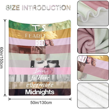 Swifties Inspired Blanket Quilt | Taylor Fans Gift | Taylor Room Decor | Swifties Gifts 1705TLB17