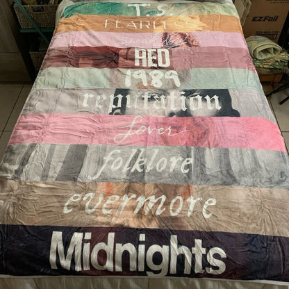 Swifties Inspired Blanket Quilt | Taylor Fans Gift | Taylor Room Decor | Swifties Gifts 1705TLB17