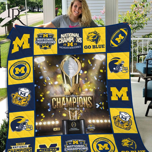 NC Michigan Wolverines Blanket And Quilt Gift For Fans