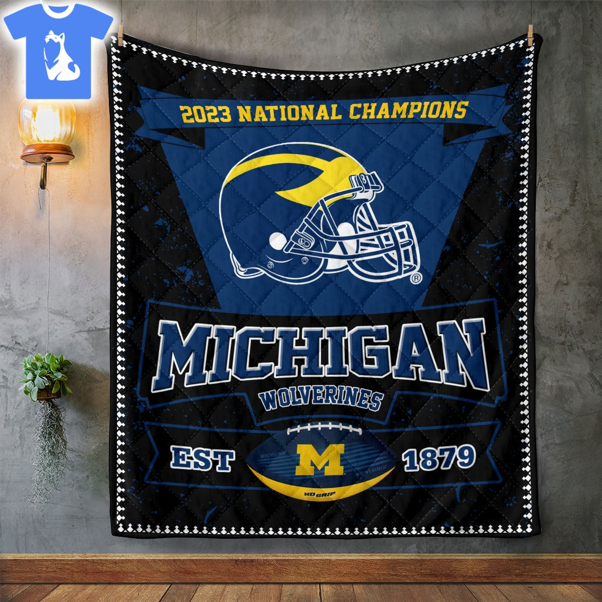 NC Michigan Wolverines Blanket And Quilt Gift For Fans