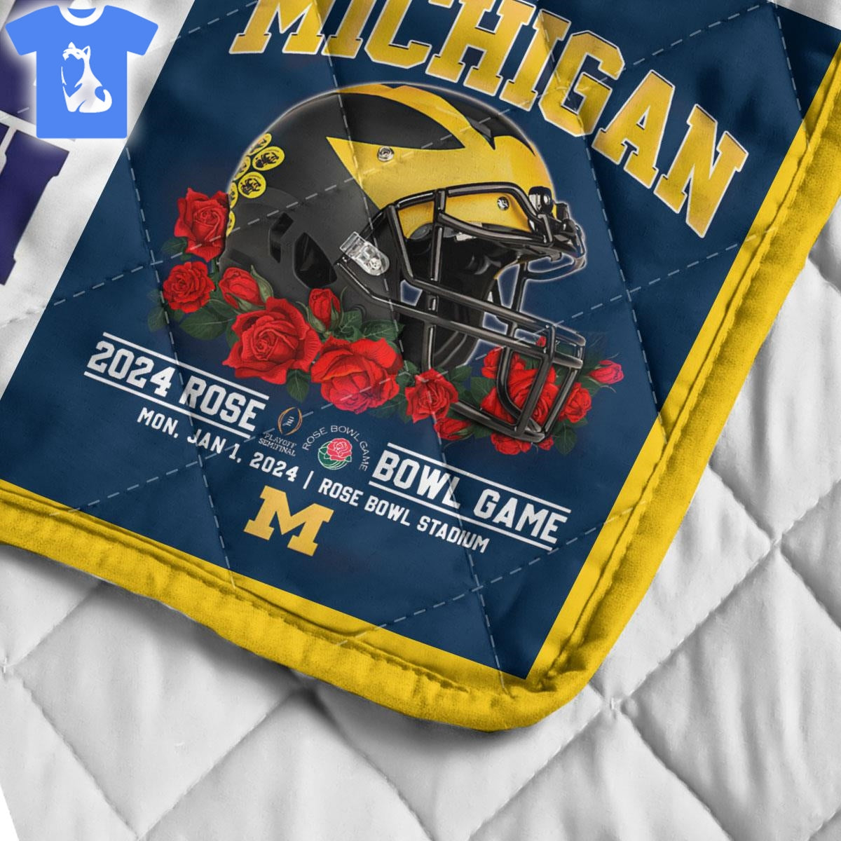 NC Michigan Wolverines Blanket And Quilt Gift For Fans