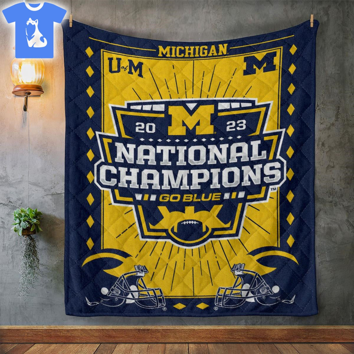 NC Michigan Wolverines Blanket And Quilt Gift For Fans